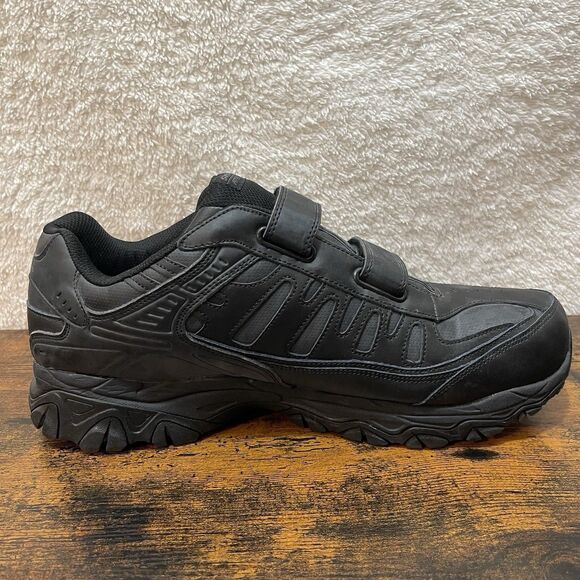 SKECHERS Afterburn Mens 15 Sneakers Athletic Work Shoes Memory Fit NEW Wide Fit - Picture 3 of 14